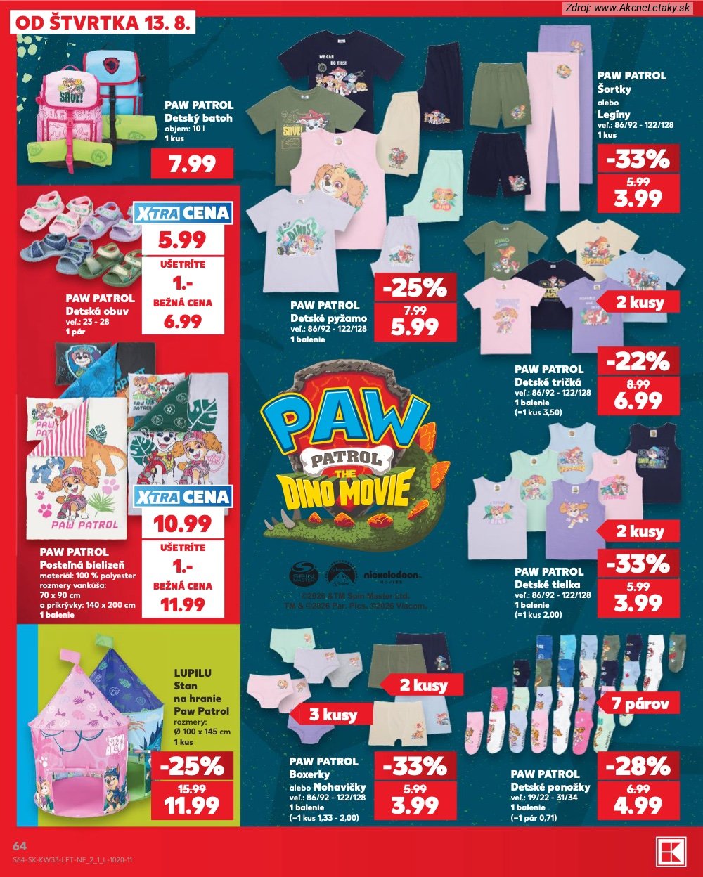Leták Kaufland (13. 8. - 19. 8. 2026) - strana 64 z 80
