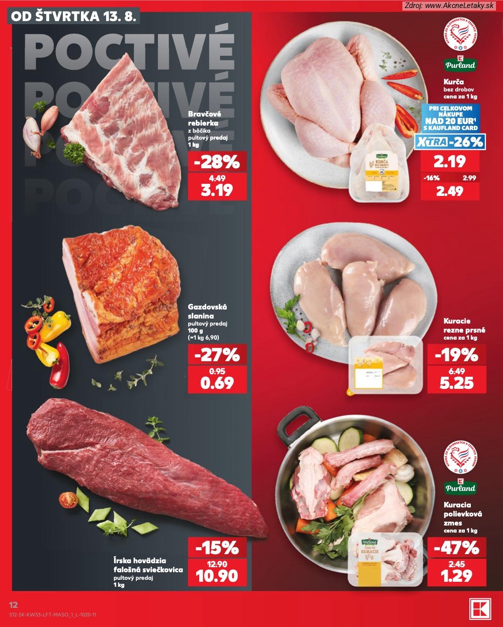 Leták Kaufland (13. 8. - 19. 8. 2026) - strana 12 z 80