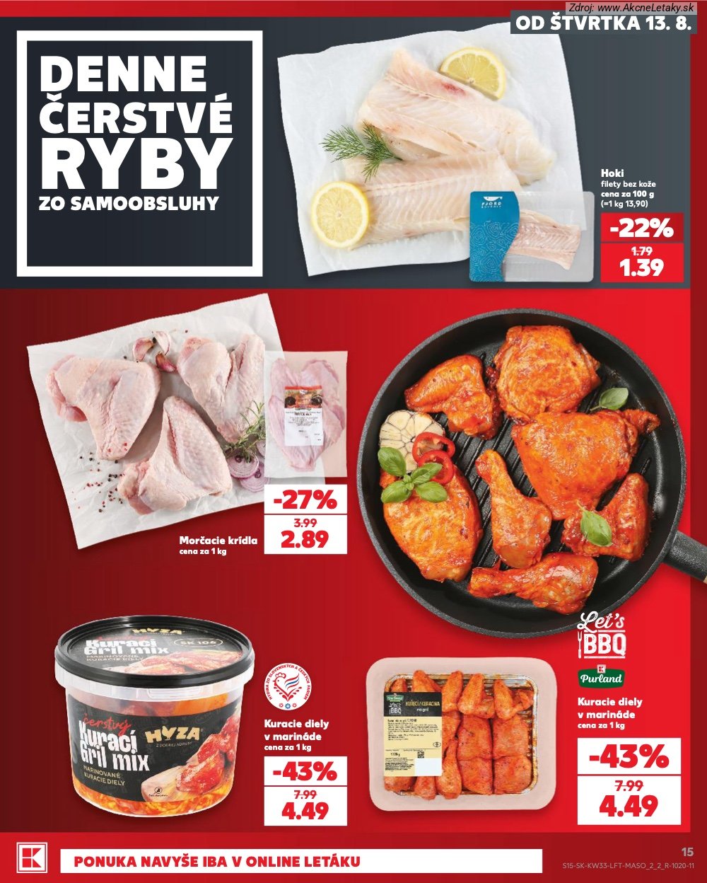 Leták Kaufland (13. 8. - 19. 8. 2026) - strana 15 z 80