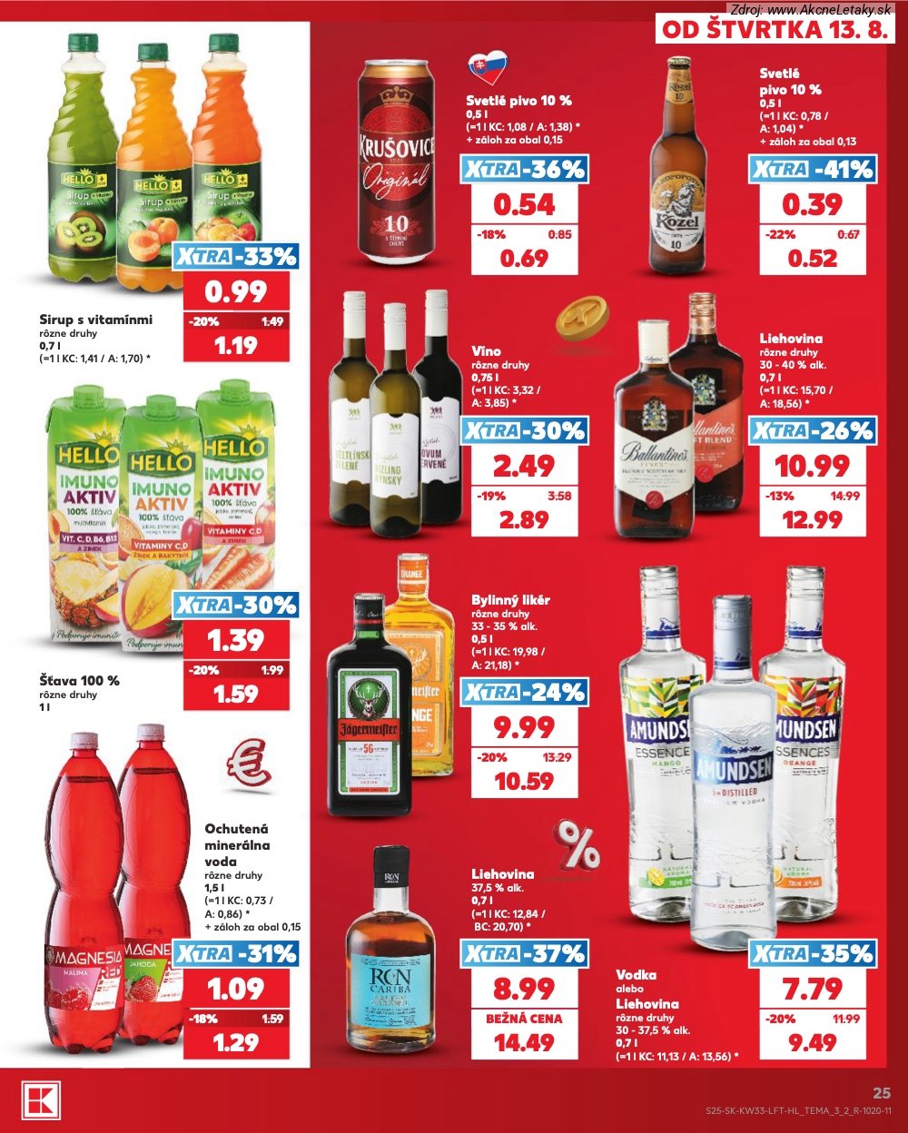 Leták Kaufland (13. 8. - 19. 8. 2026) - strana 25 z 80