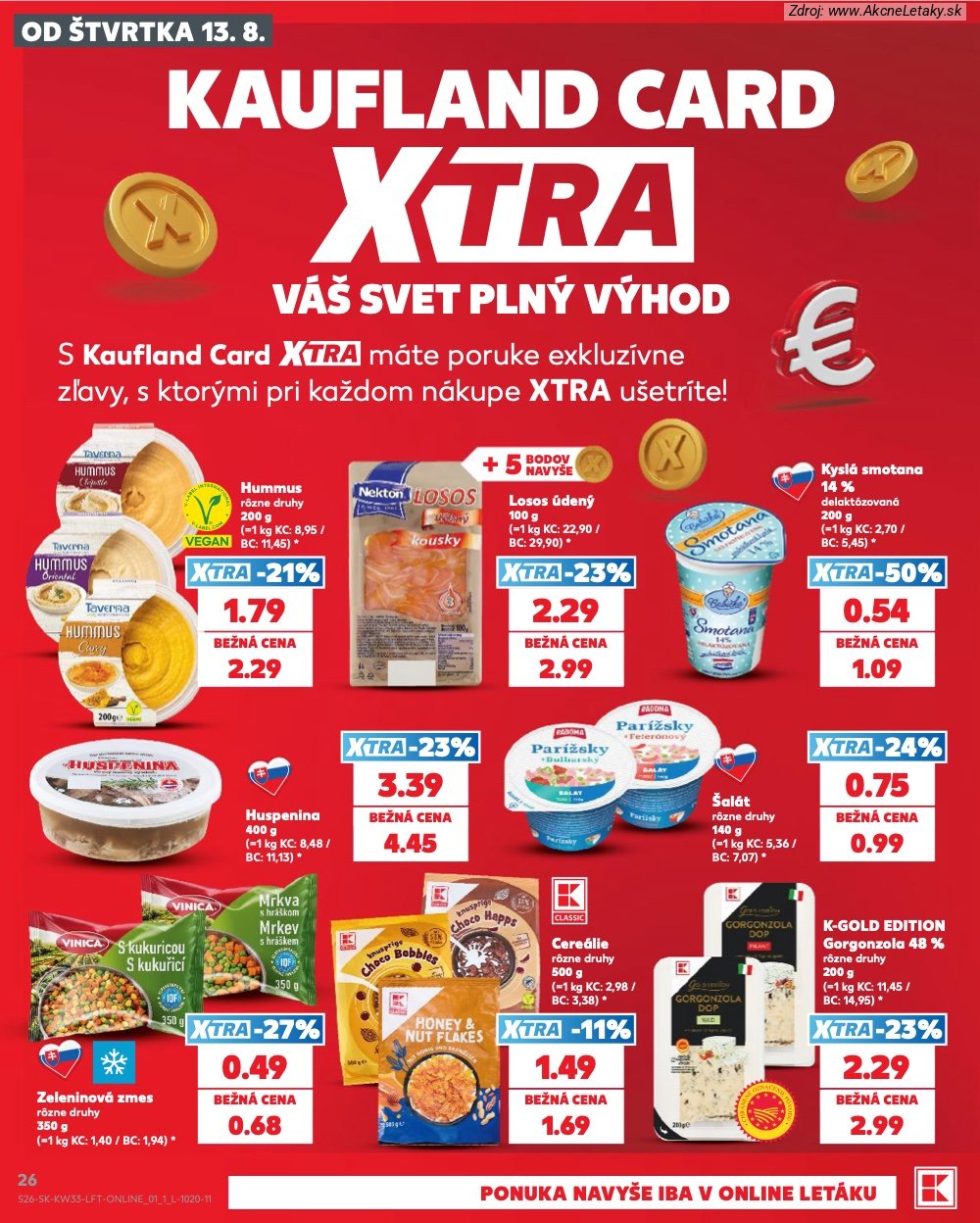 Leták Kaufland (13. 8. - 19. 8. 2026) - strana 26 z 80