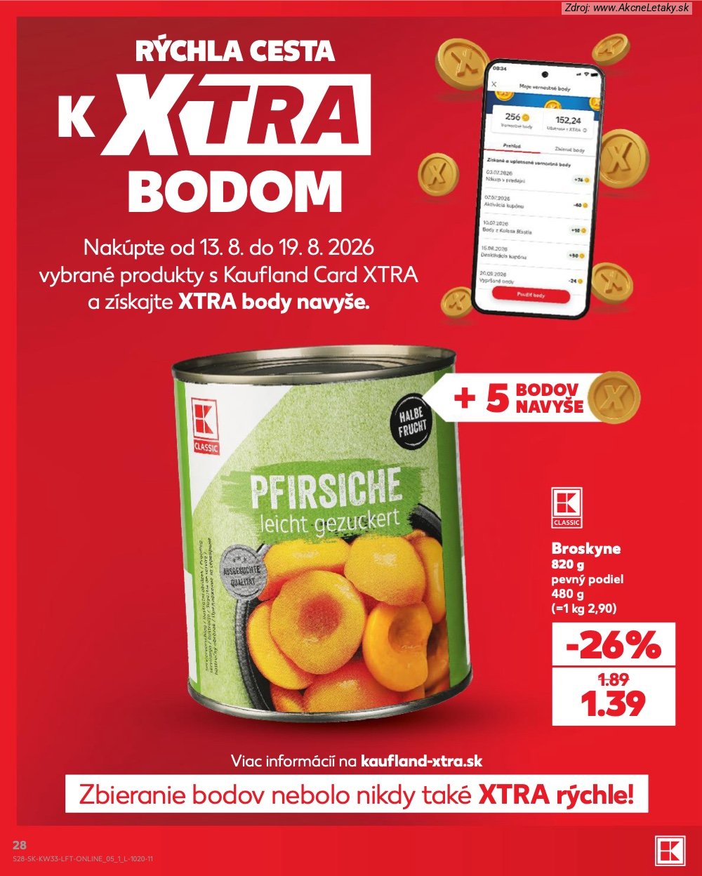 Leták Kaufland (13. 8. - 19. 8. 2026) - strana 28 z 80