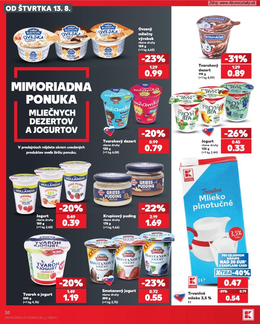 Leták Kaufland (13. 8. - 19. 8. 2026) - strana 30 z 80