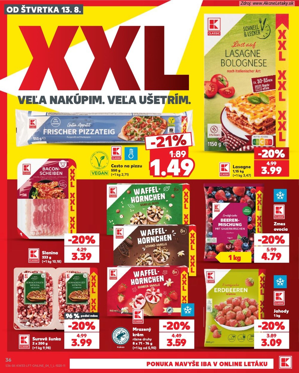 Leták Kaufland (13. 8. - 19. 8. 2026) - strana 36 z 80