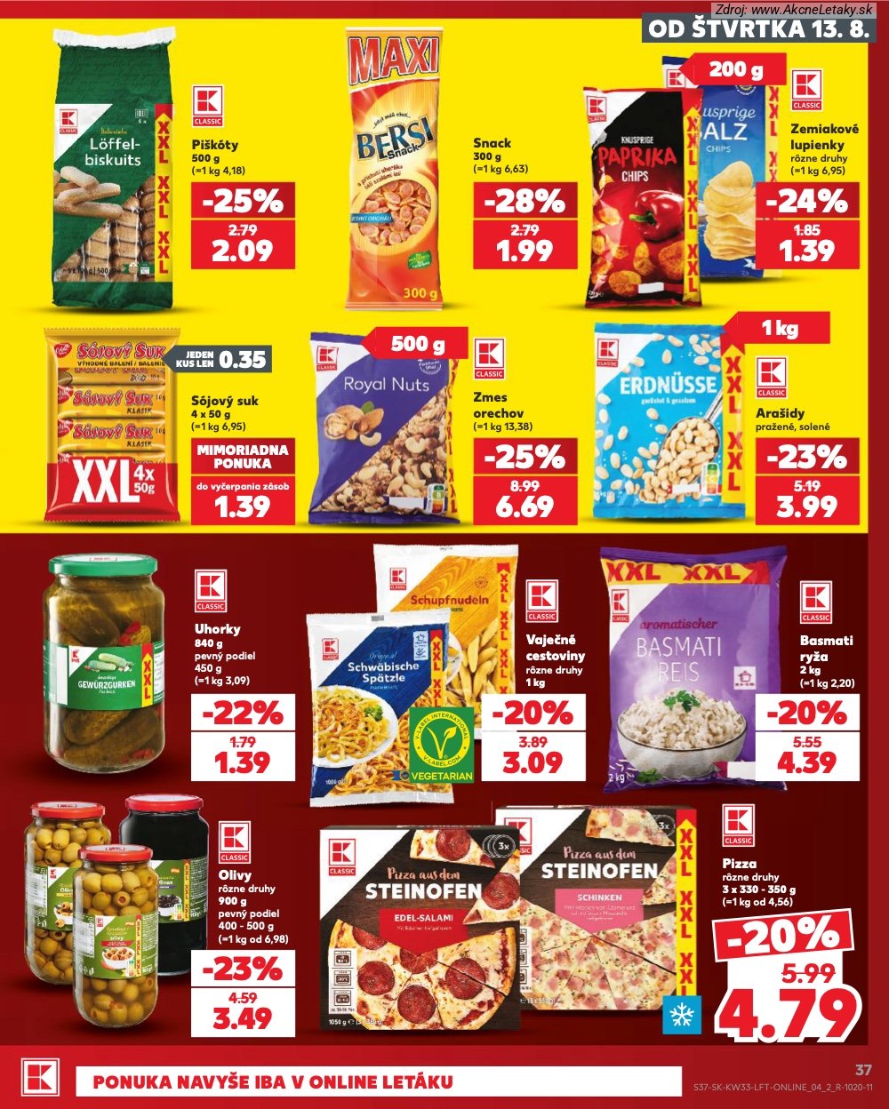 Leták Kaufland (13. 8. - 19. 8. 2026) - strana 37 z 80