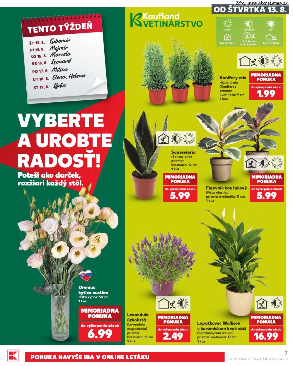 Leták Kaufland (13. 8. - 19. 8. 2026) - strana 7 z 80