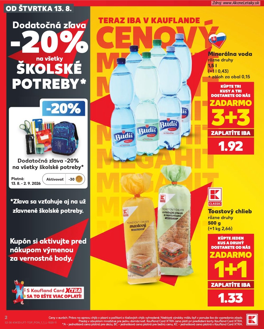 Leták Kaufland (13. 8. - 19. 8. 2026) - strana 2 z 80