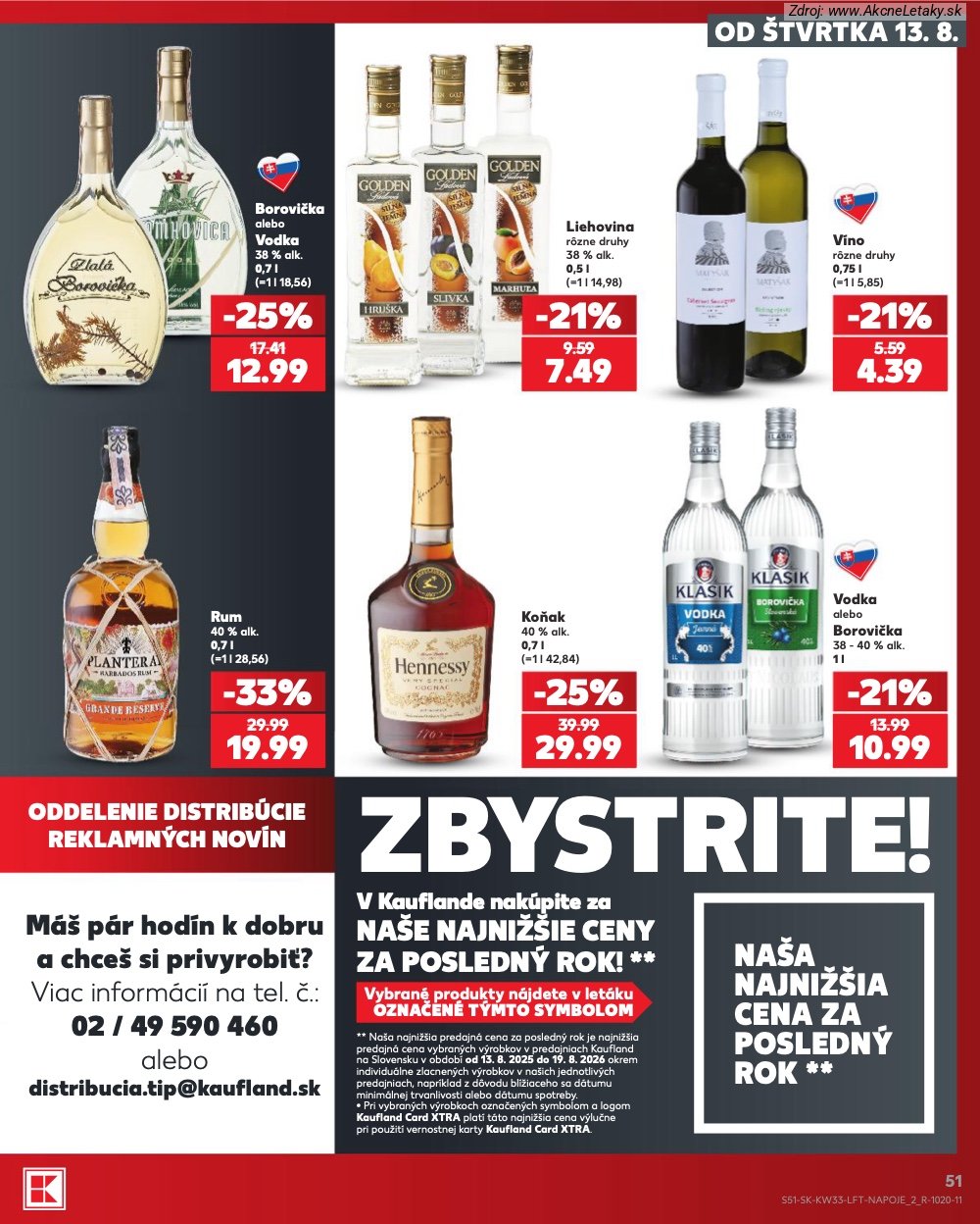Leták Kaufland (13. 8. - 19. 8. 2026) - strana 51 z 80