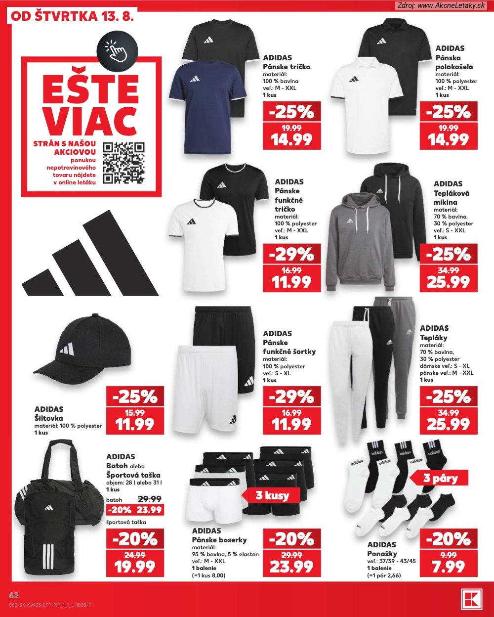 Leták Kaufland (13. 8. - 19. 8. 2026) - strana 62 z 80