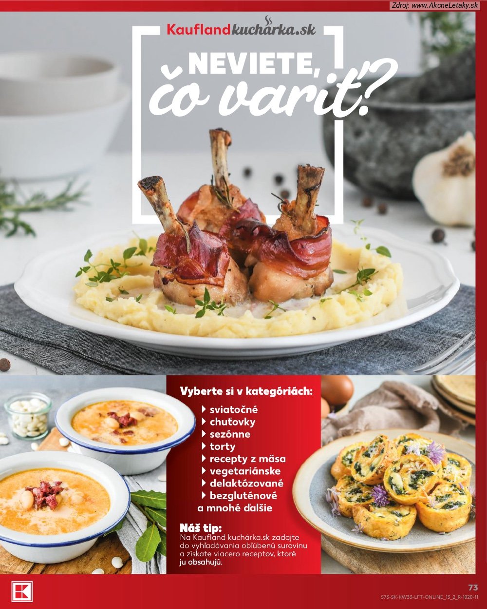 Leták Kaufland (13. 8. - 19. 8. 2026) - strana 73 z 80
