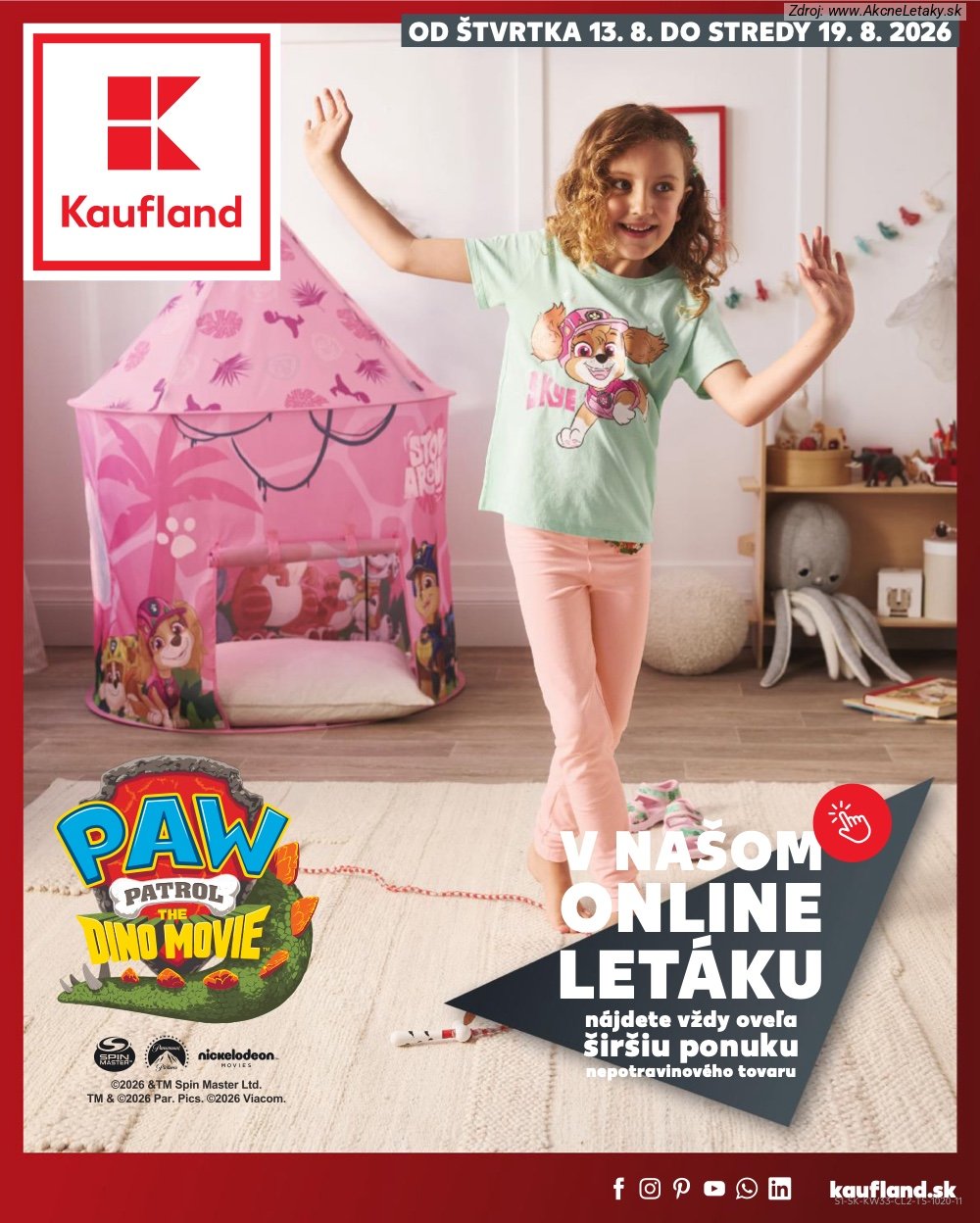 Leták Kaufland (13. 8. - 19. 8. 2026) - strana 1 z 14