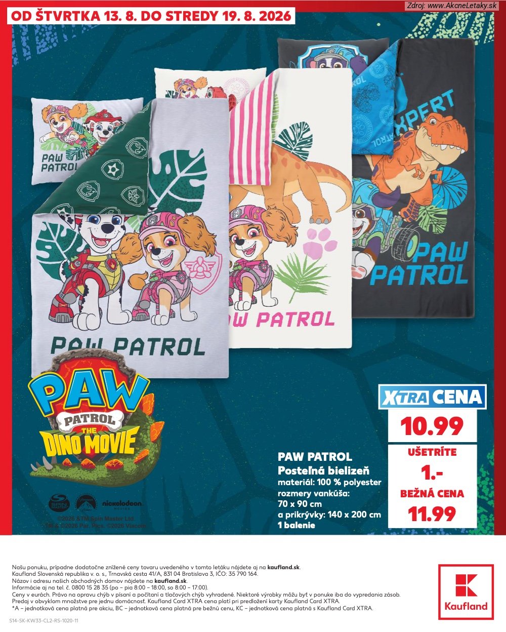 Leták Kaufland (13. 8. - 19. 8. 2026) - strana 14 z 14
