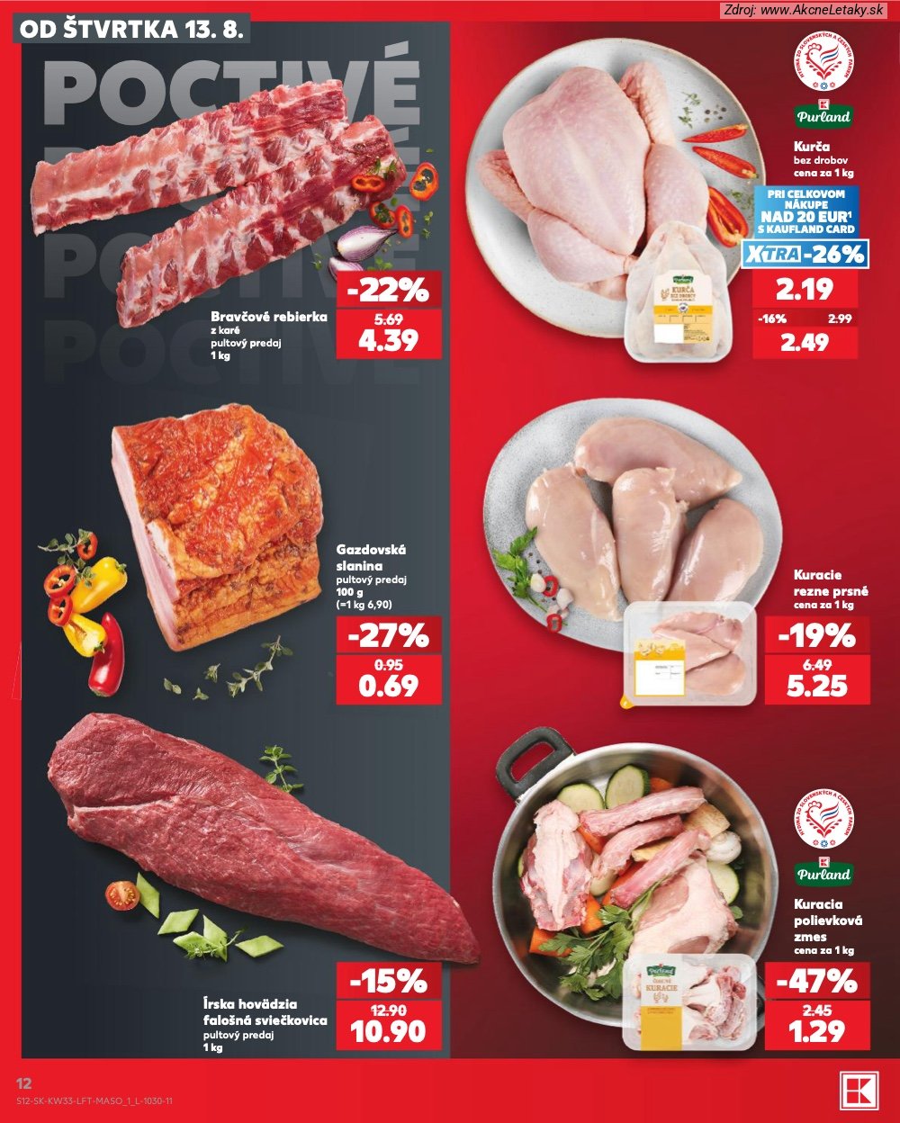 Leták Kaufland (13. 8. - 19. 8. 2026) - strana 12 z 80