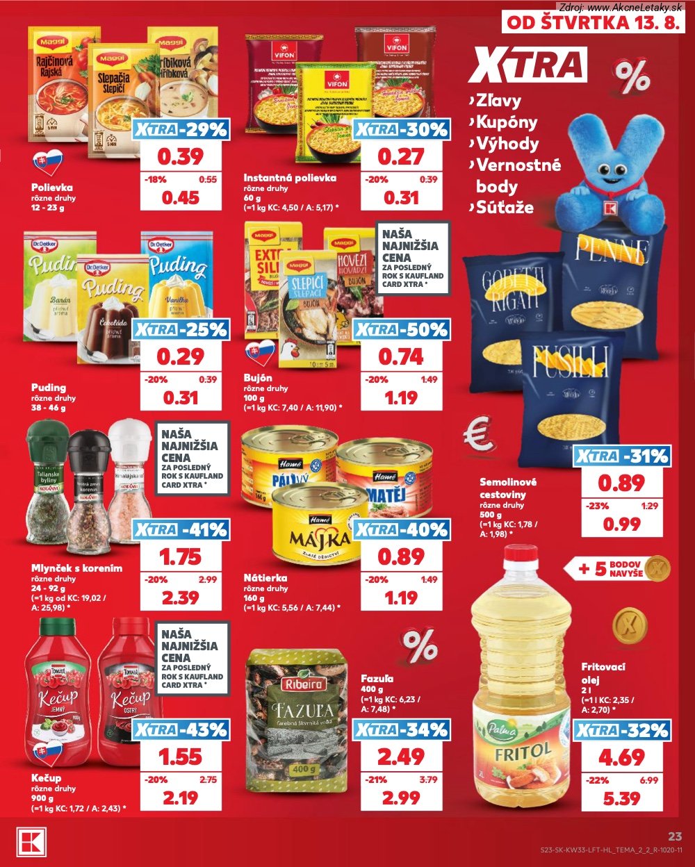 Leták Kaufland (13. 8. - 19. 8. 2026) - strana 23 z 80