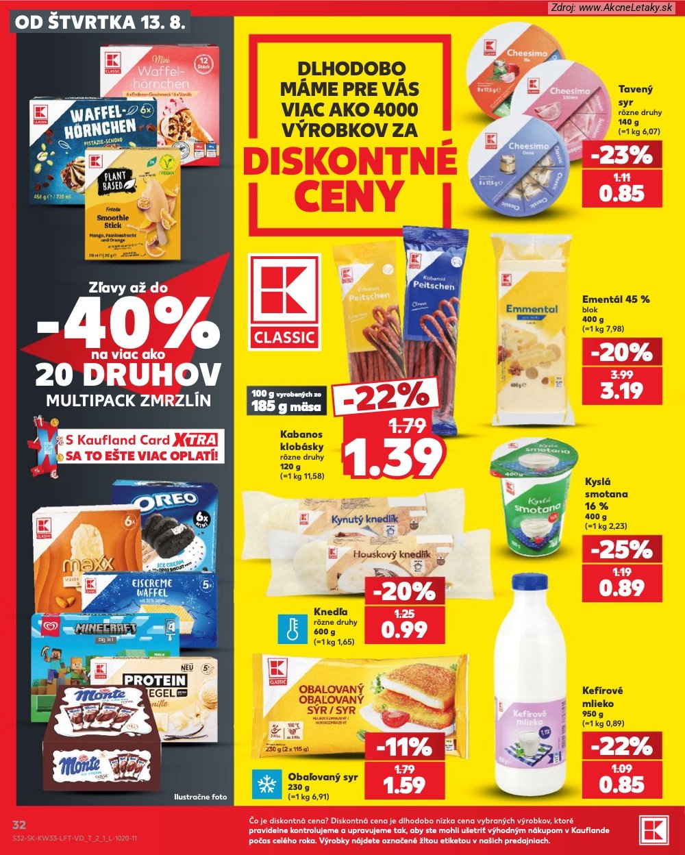 Leták Kaufland (13. 8. - 19. 8. 2026) - strana 32 z 80