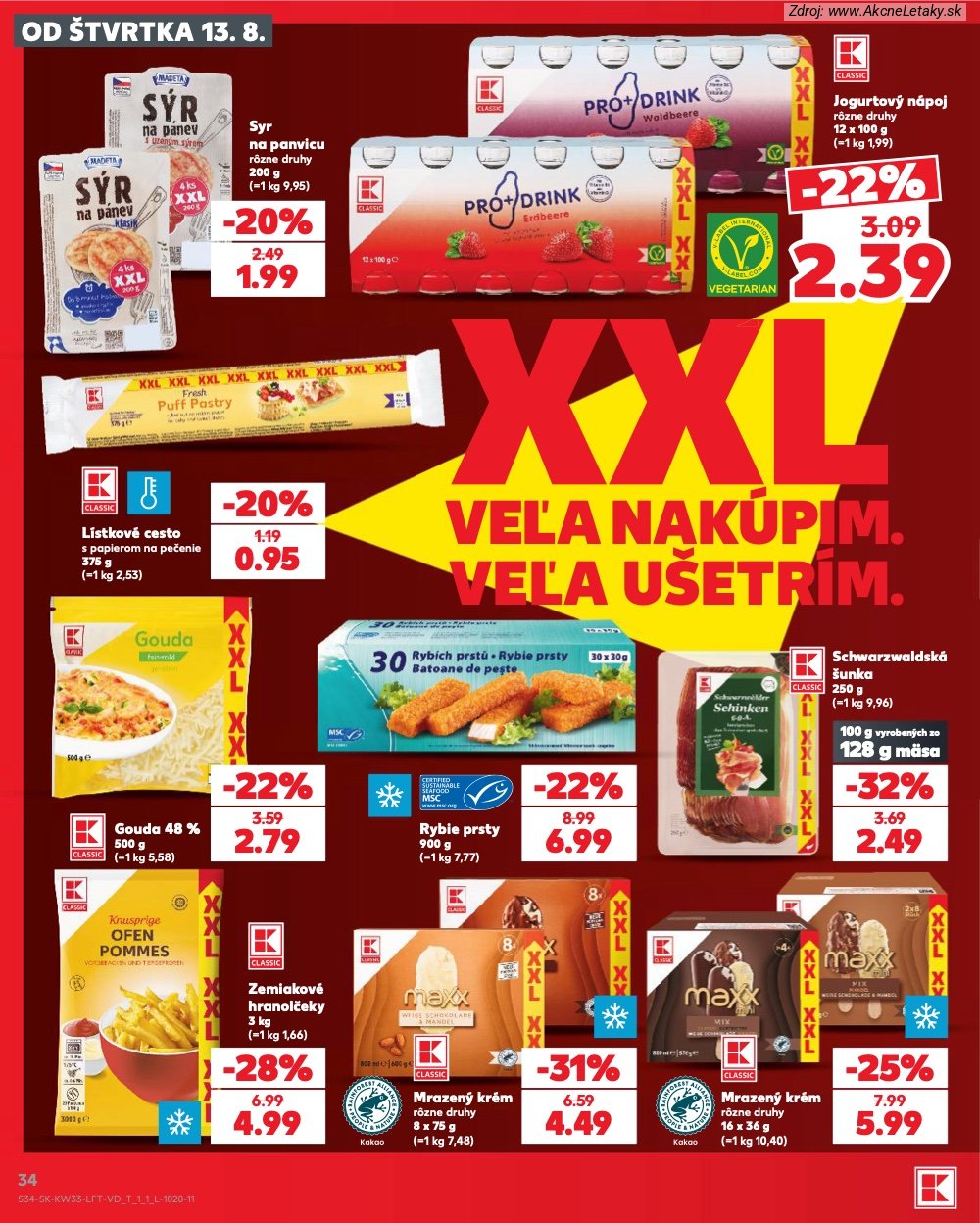 Leták Kaufland (13. 8. - 19. 8. 2026) - strana 34 z 80