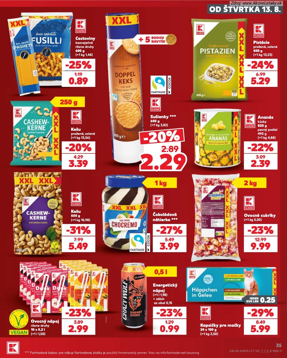 Leták Kaufland (13. 8. - 19. 8. 2026) - strana 35 z 80