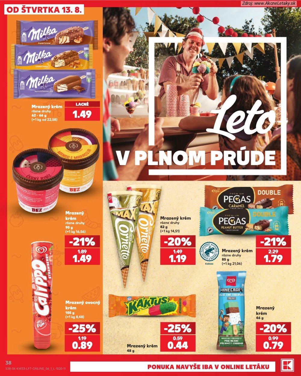 Leták Kaufland (13. 8. - 19. 8. 2026) - strana 38 z 80