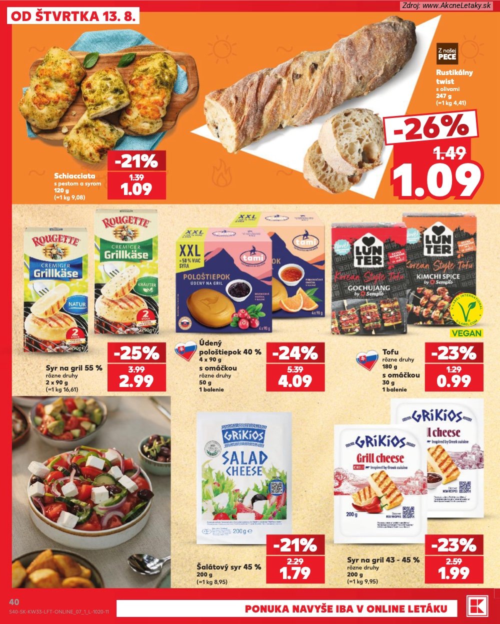 Leták Kaufland (13. 8. - 19. 8. 2026) - strana 40 z 80