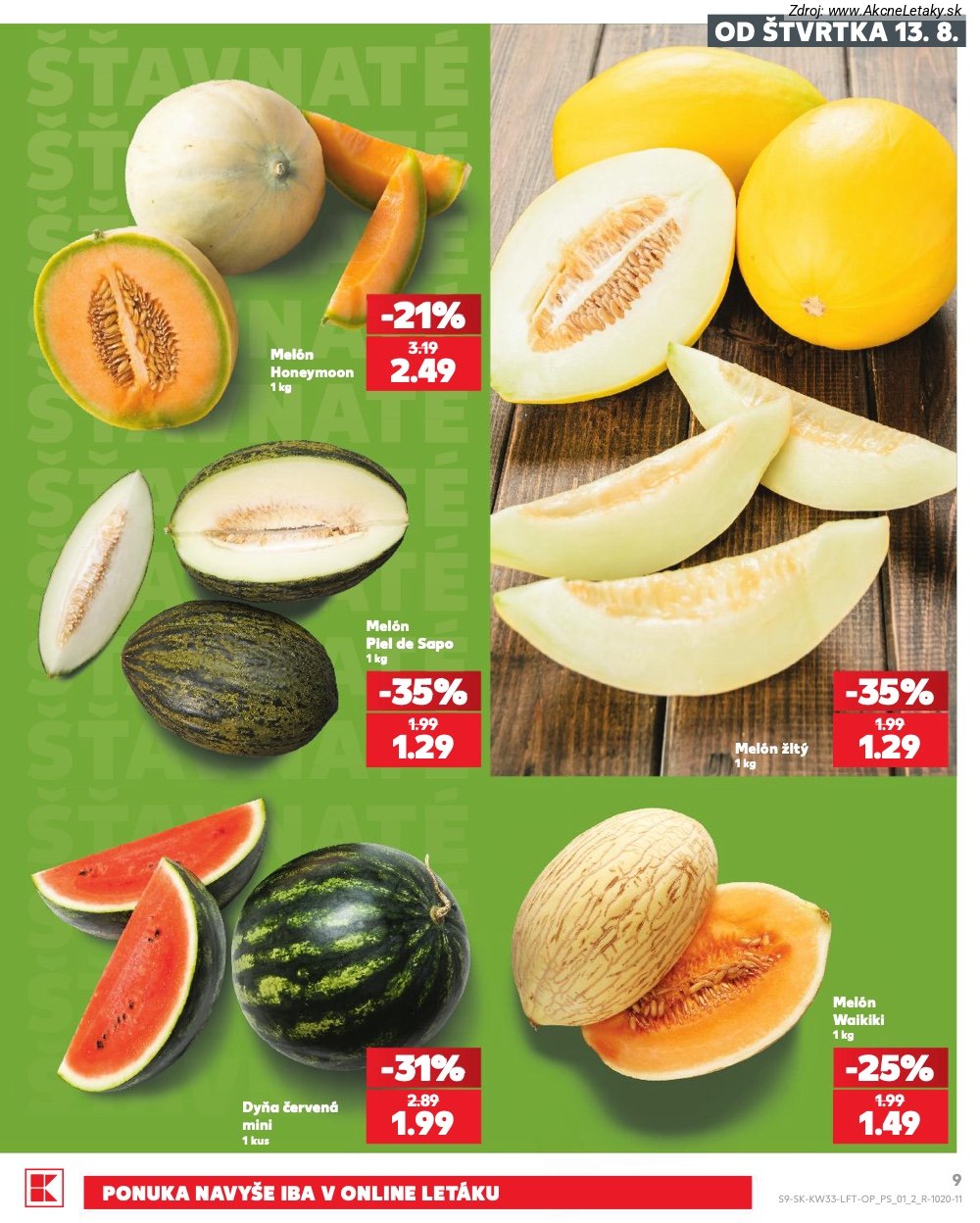 Leták Kaufland (13. 8. - 19. 8. 2026) - strana 9 z 80