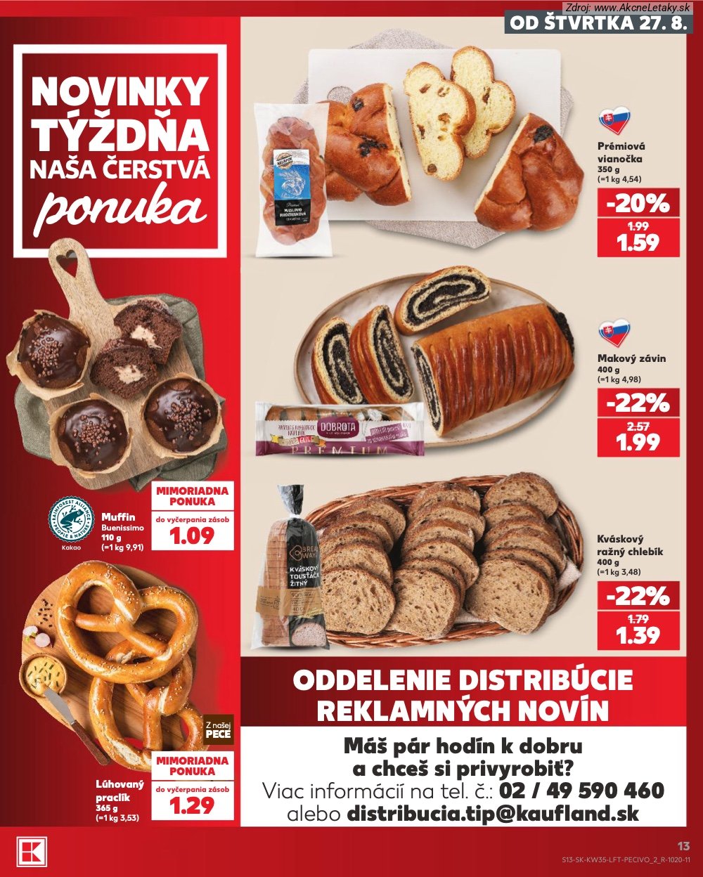 Leták Kaufland (27. 8. - 2. 9. 2026) - strana 13 z 76