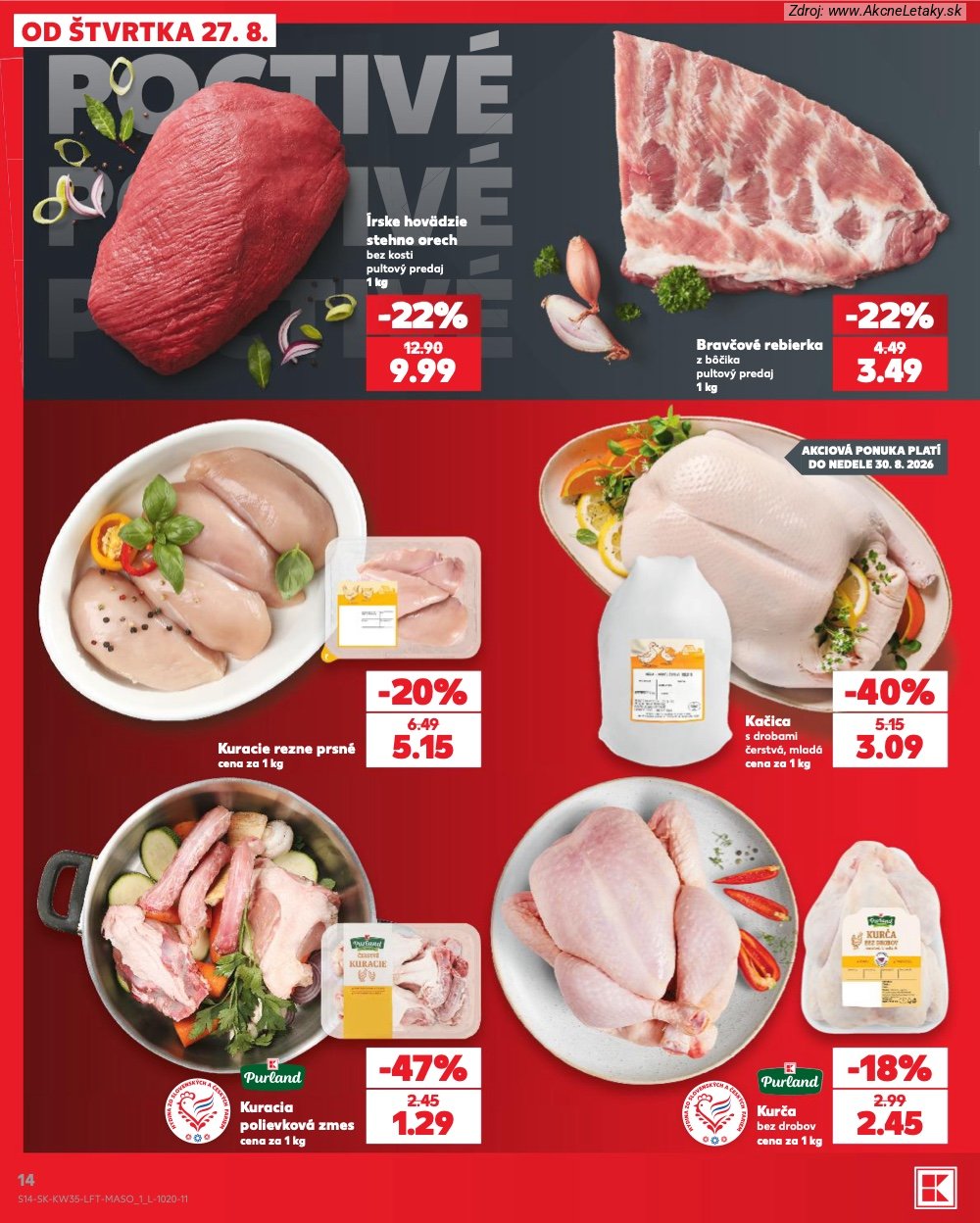Leták Kaufland (27. 8. - 2. 9. 2026) - strana 14 z 76