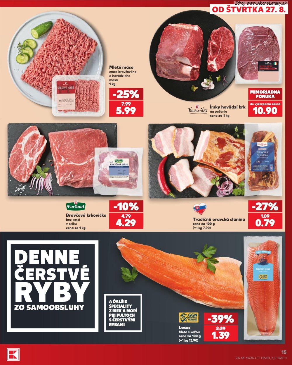 Leták Kaufland (27. 8. - 2. 9. 2026) - strana 15 z 76