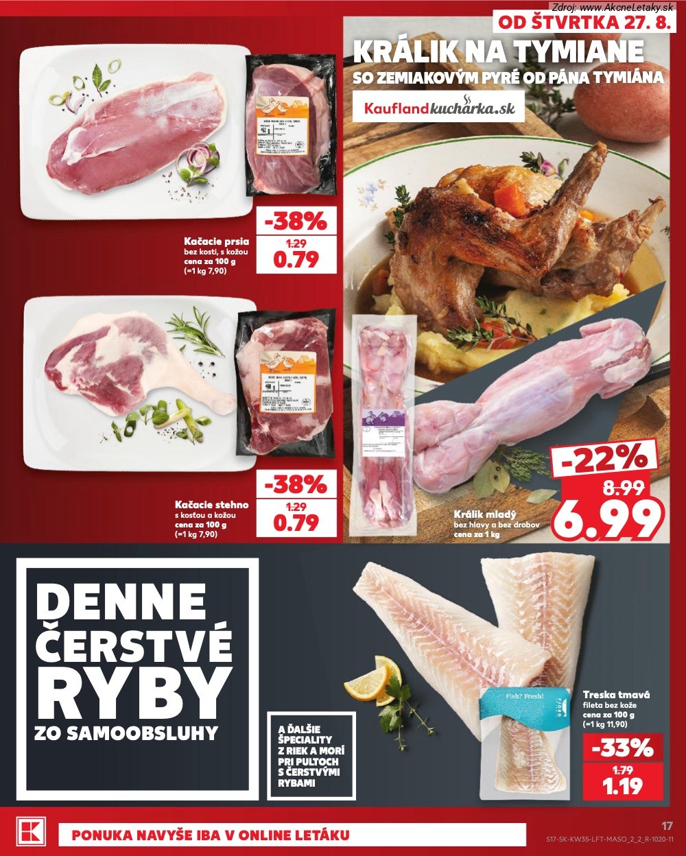 Leták Kaufland (27. 8. - 2. 9. 2026) - strana 17 z 76