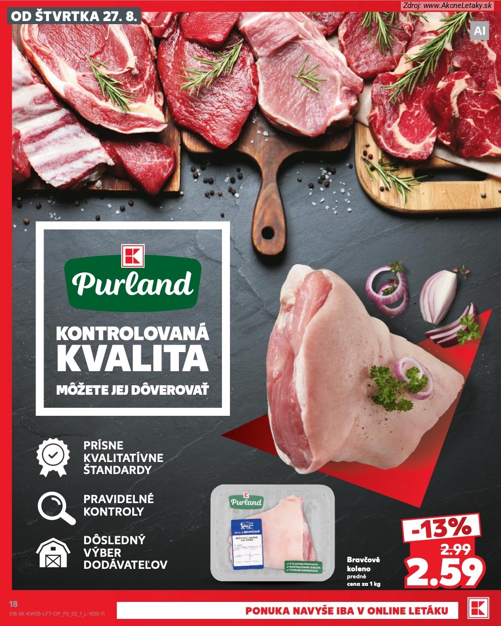 Leták Kaufland (27. 8. - 2. 9. 2026) - strana 18 z 76