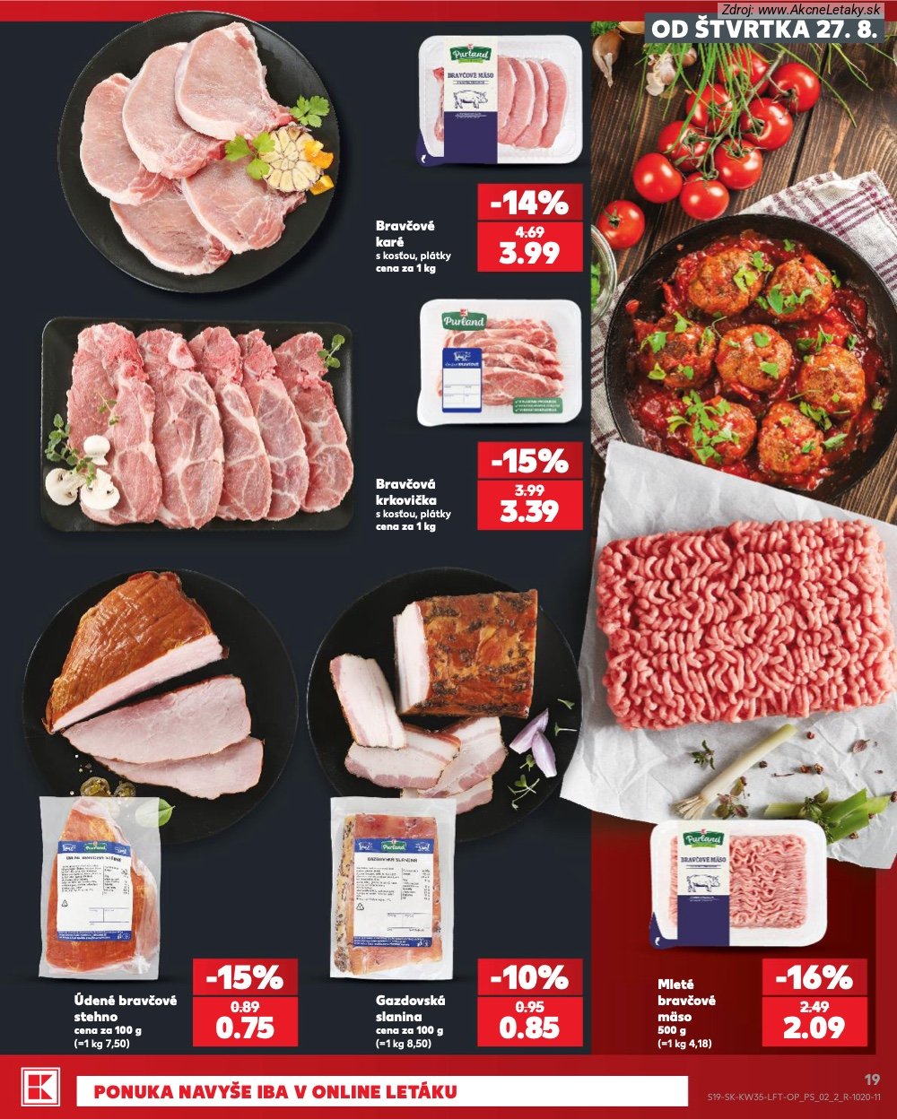 Leták Kaufland (27. 8. - 2. 9. 2026) - strana 19 z 76