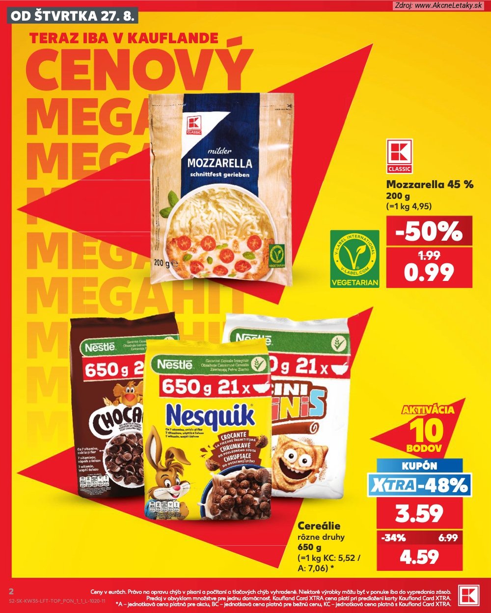 Leták Kaufland (27. 8. - 2. 9. 2026) - strana 2 z 76