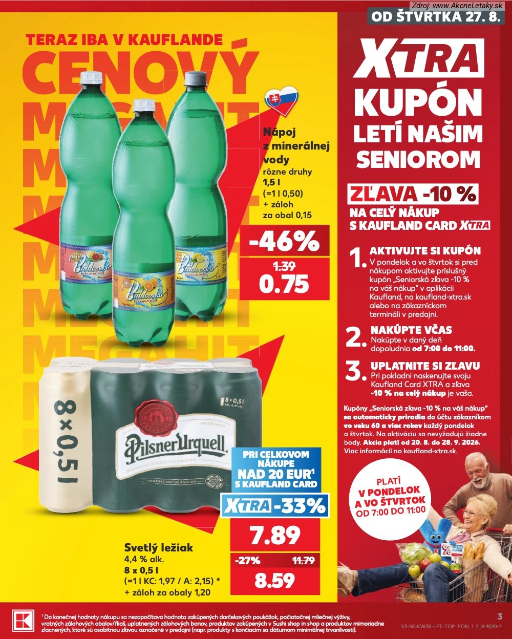 Leták Kaufland (27. 8. - 2. 9. 2026) - strana 3 z 76