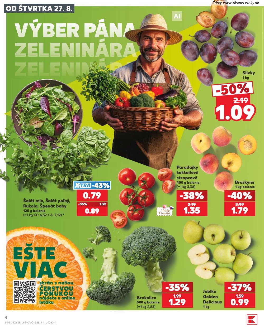 Leták Kaufland (27. 8. - 2. 9. 2026) - strana 4 z 76