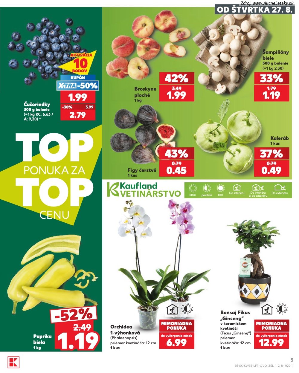 Leták Kaufland (27. 8. - 2. 9. 2026) - strana 5 z 76