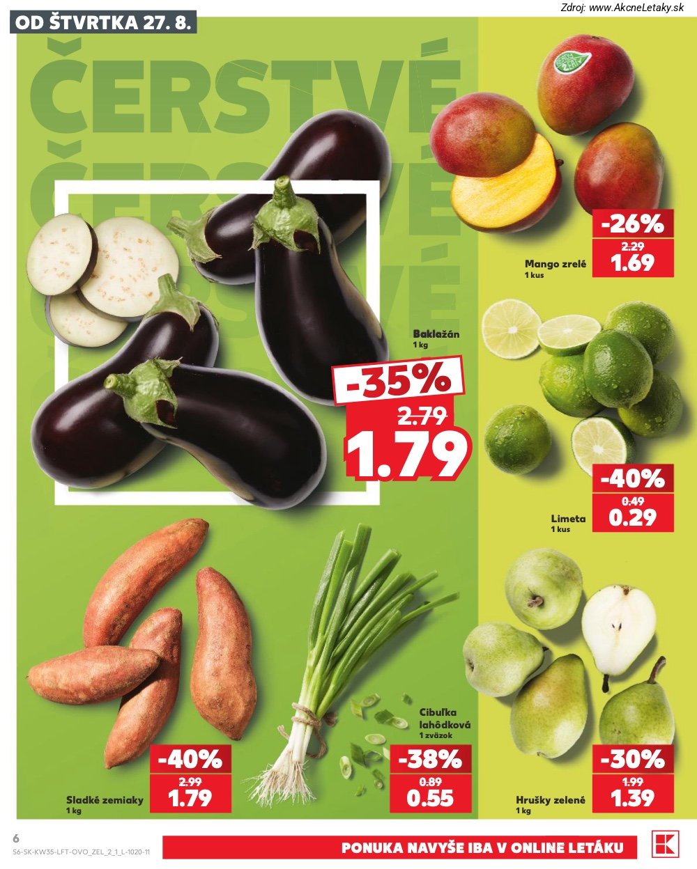 Leták Kaufland (27. 8. - 2. 9. 2026) - strana 6 z 76