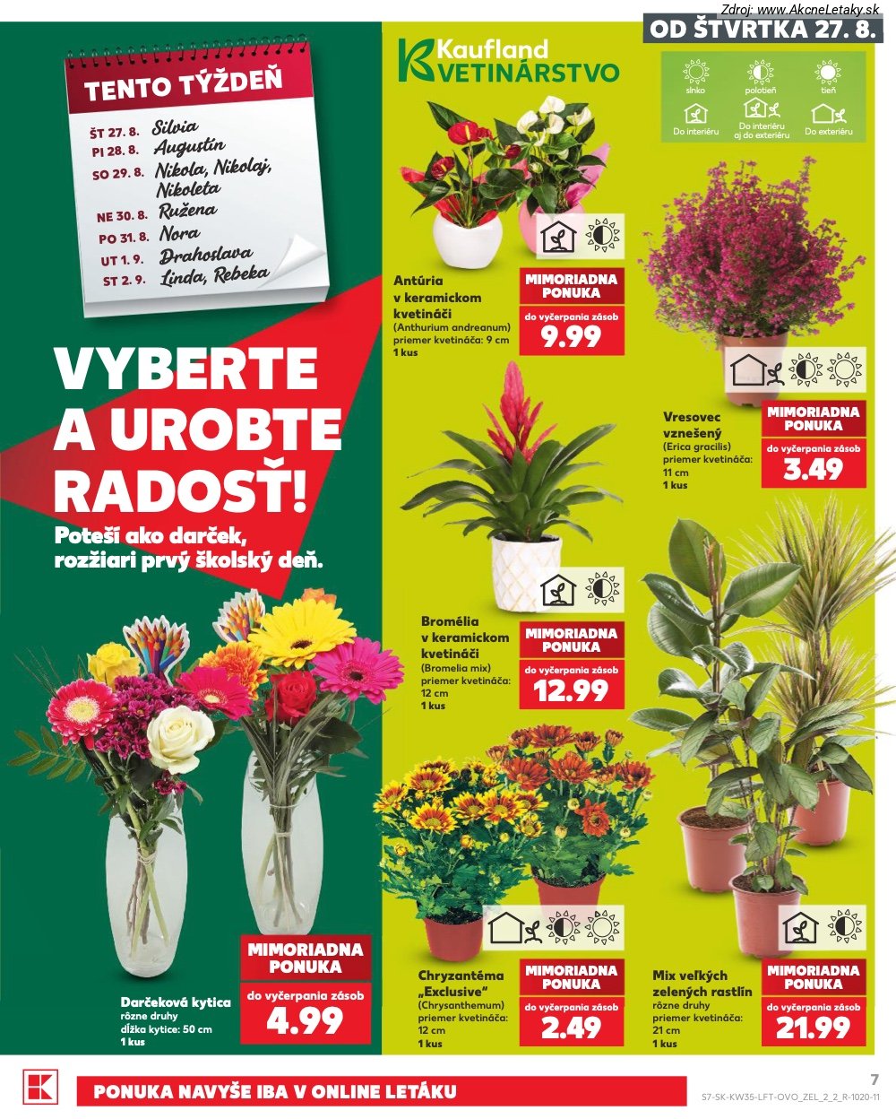 Leták Kaufland (27. 8. - 2. 9. 2026) - strana 7 z 76