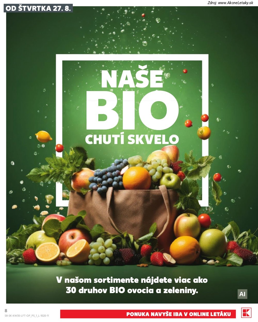 Leták Kaufland (27. 8. - 2. 9. 2026) - strana 8 z 76