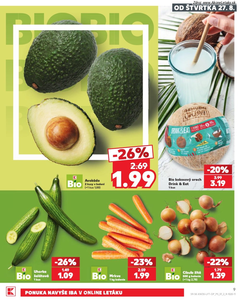 Leták Kaufland (27. 8. - 2. 9. 2026) - strana 9 z 76