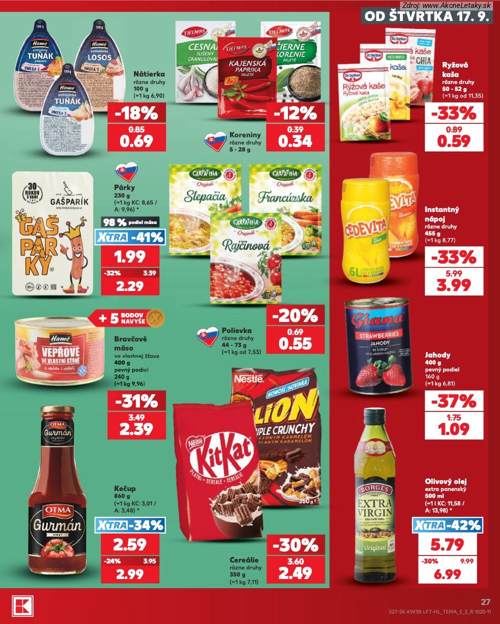 Strana 23 - leták Kaufland (17. 9. - 23. 9. 2026)