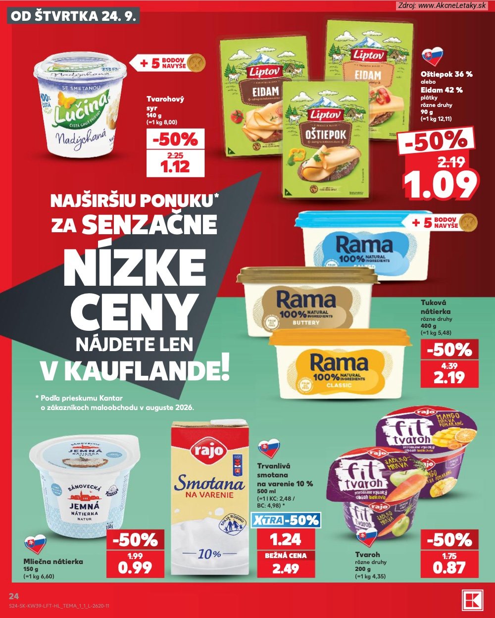 Leták Kaufland (24. 9. - 30. 9. 2026) - strana 24 z 82