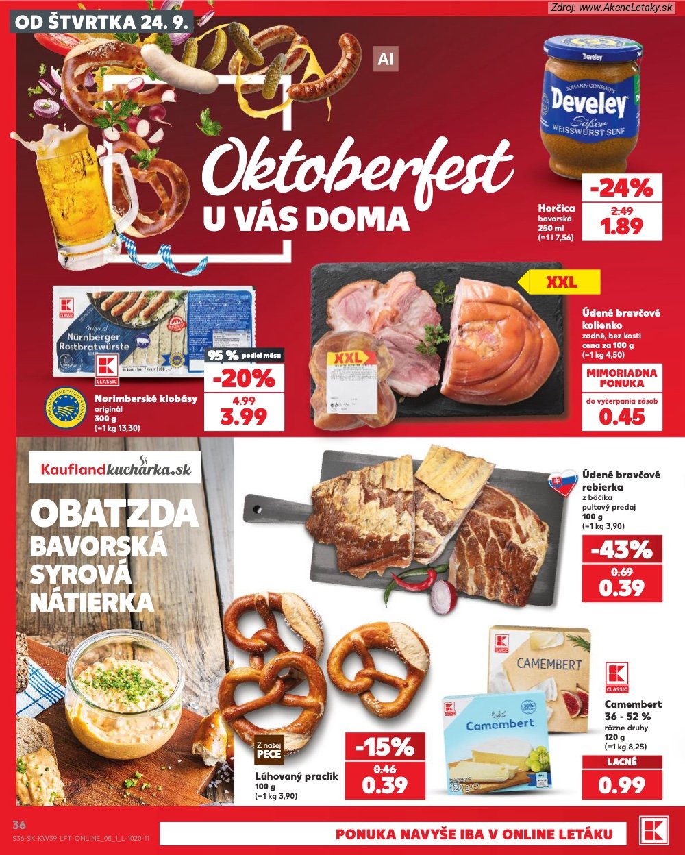Leták Kaufland (24. 9. - 30. 9. 2026) - strana 36 z 82