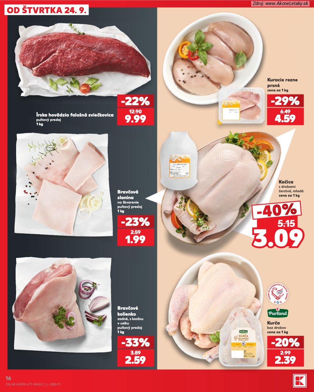Leták Kaufland (24. 9. - 30. 9. 2026) - strana 16 z 82