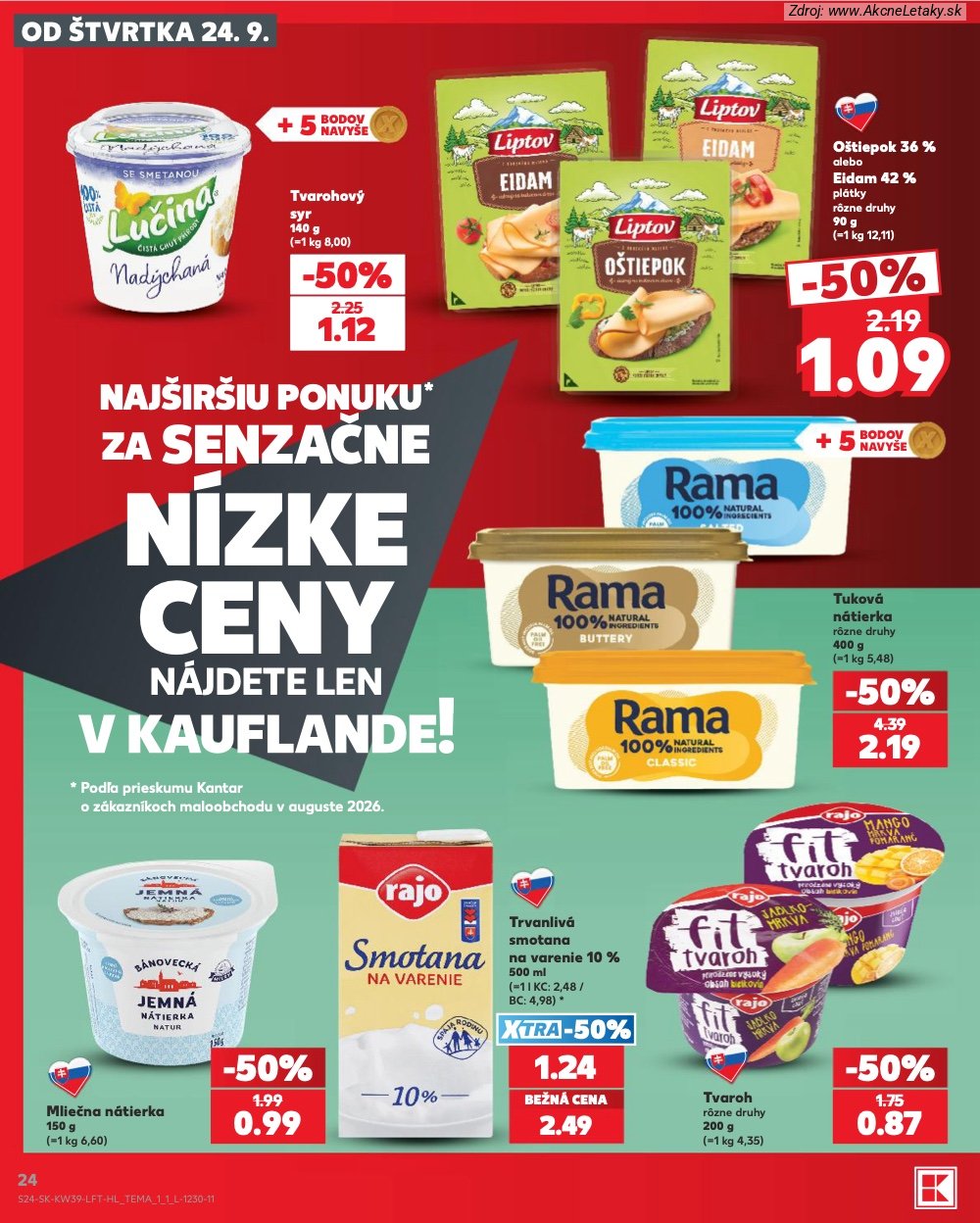 Leták Kaufland (24. 9. - 30. 9. 2026) - strana 24 z 82