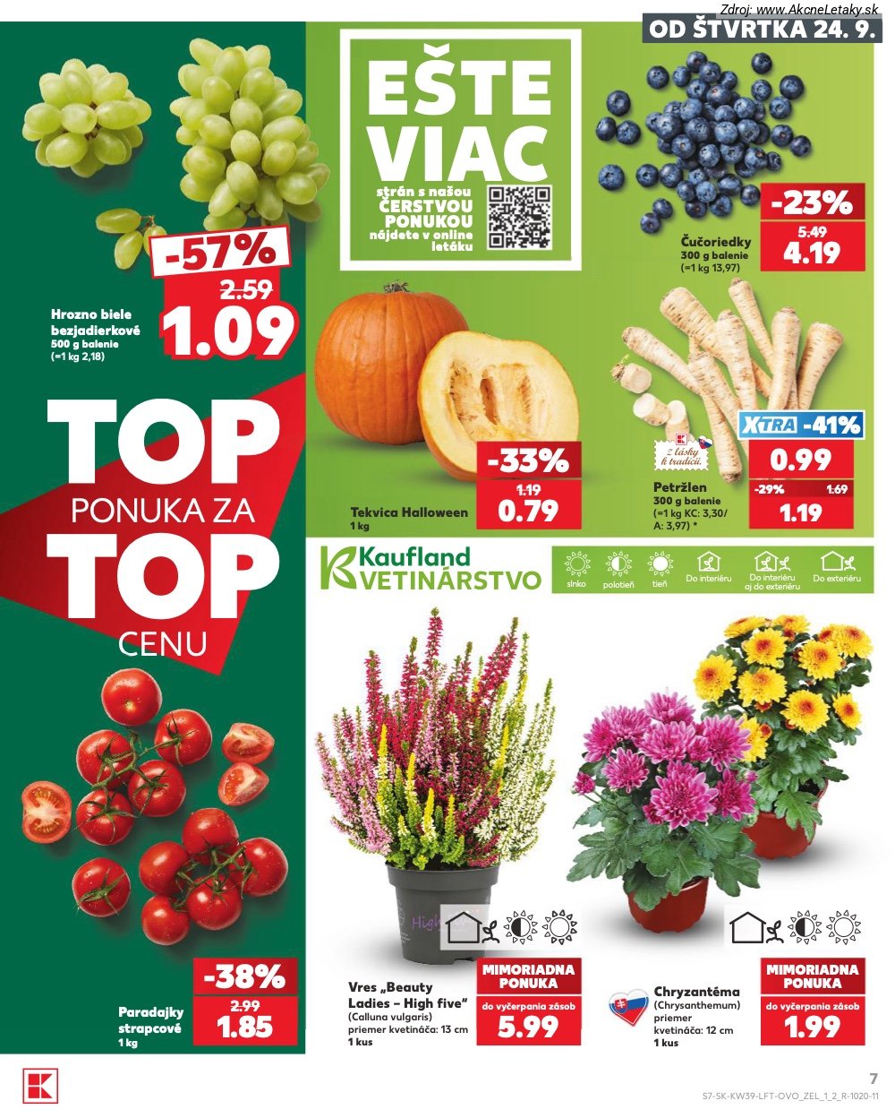 Leták Kaufland (24. 9. - 30. 9. 2026) - strana 7 z 82