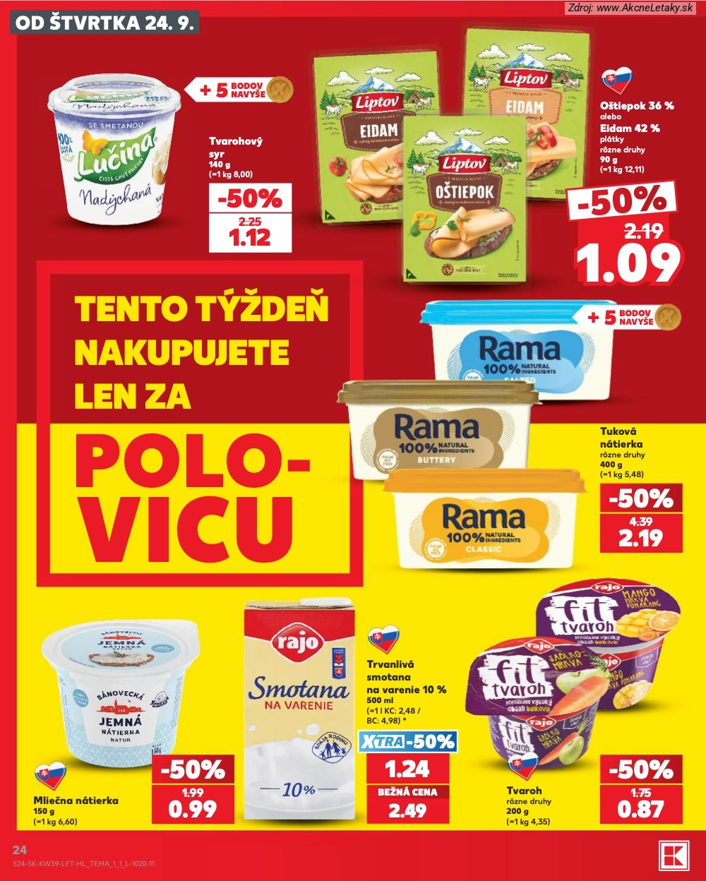 Leták Kaufland (24. 9. - 30. 9. 2026) - strana 24 z 82