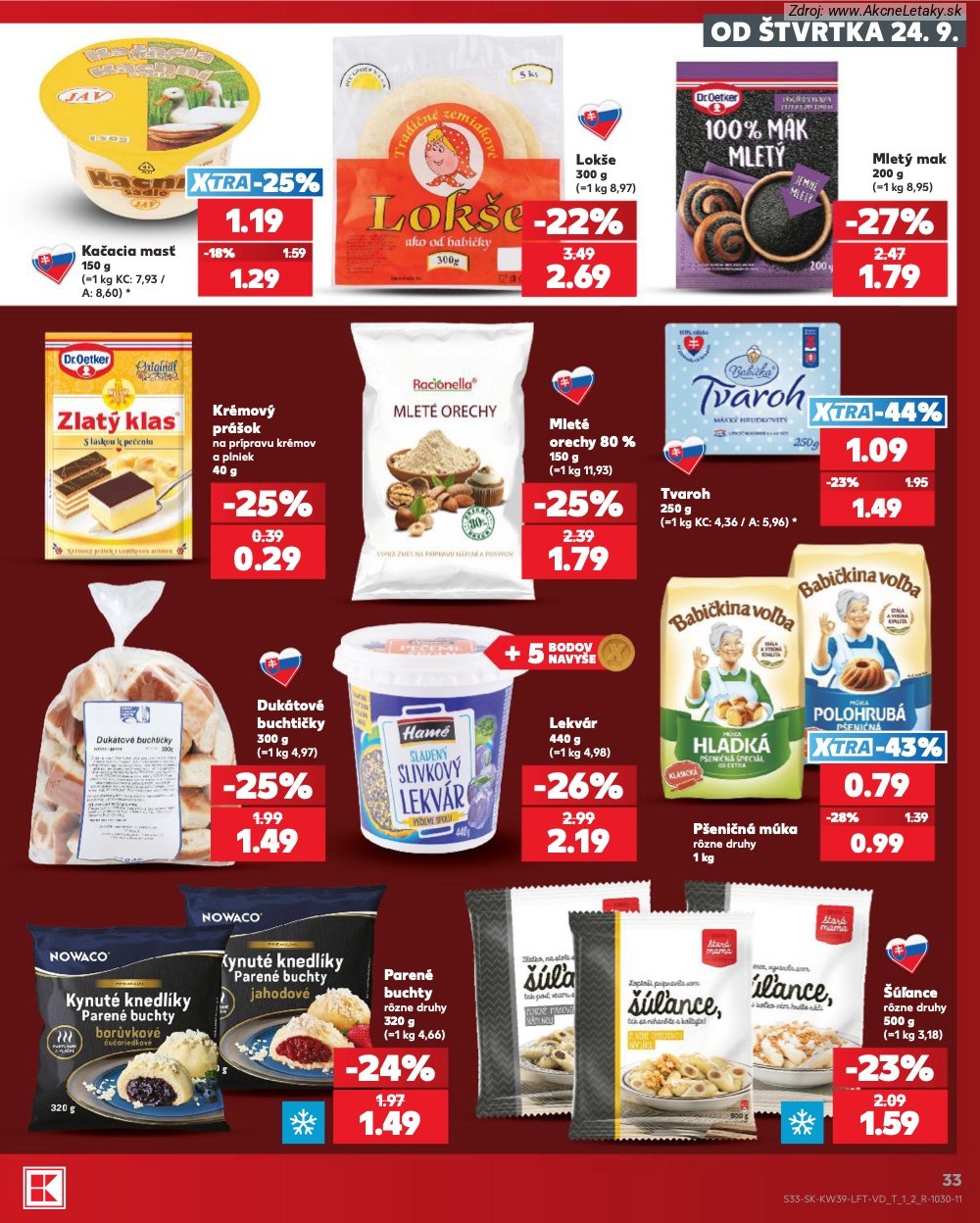 Leták Kaufland (24. 9. - 30. 9. 2026) - strana 33 z 82