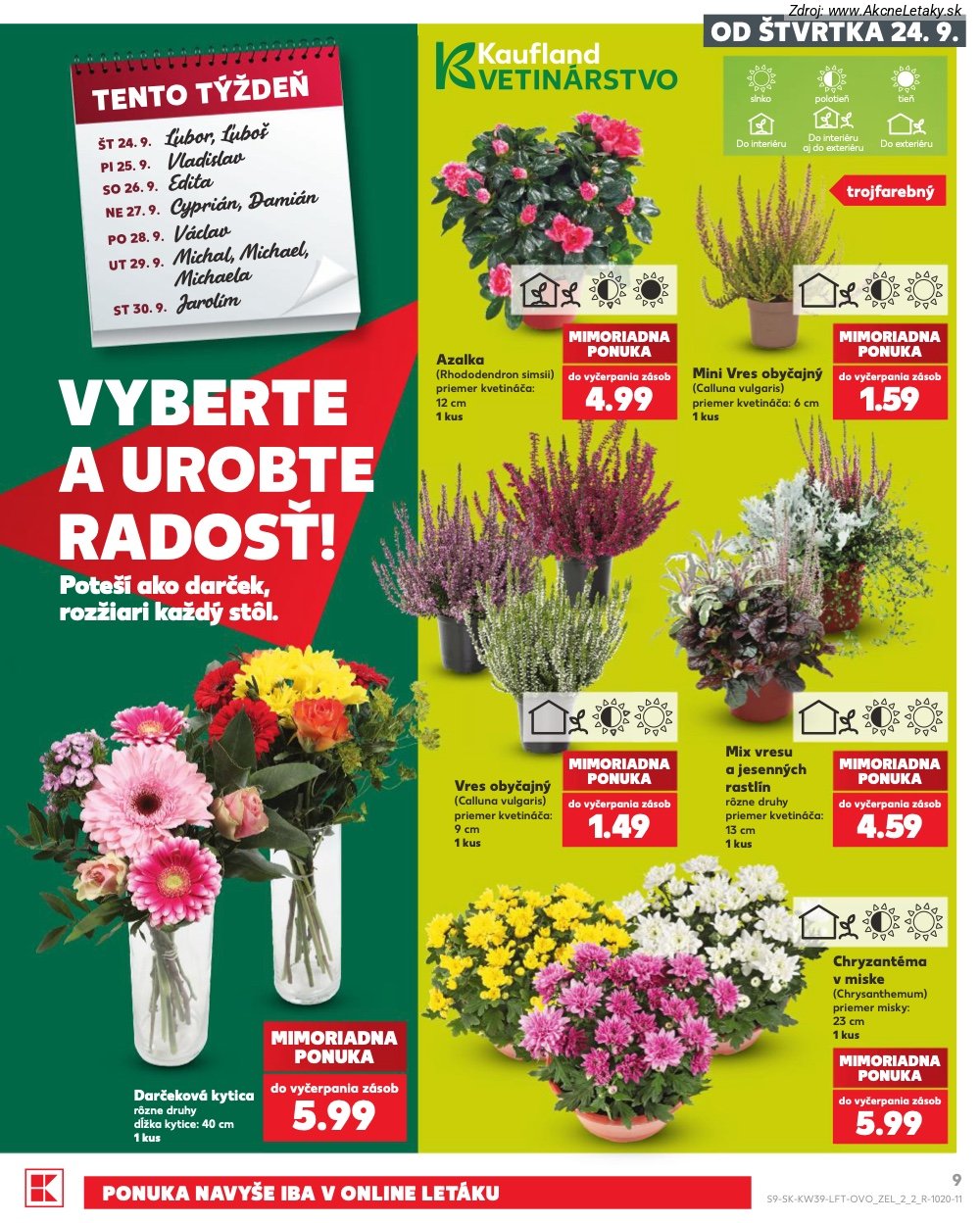 Leták Kaufland (24. 9. - 30. 9. 2026) - strana 9 z 82