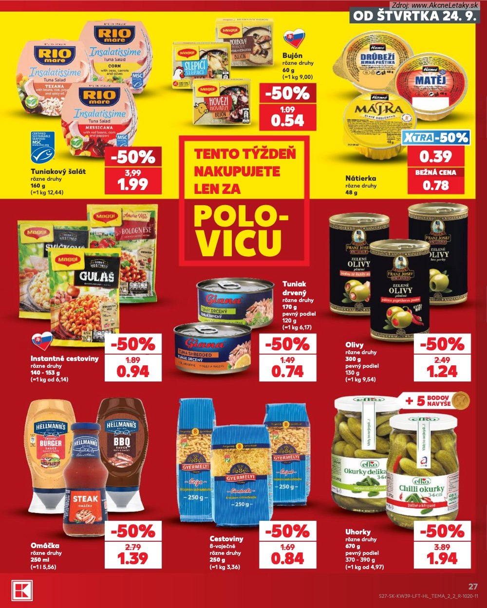 Strana 13 - leták Kaufland (24. 9. - 30. 9. 2026)