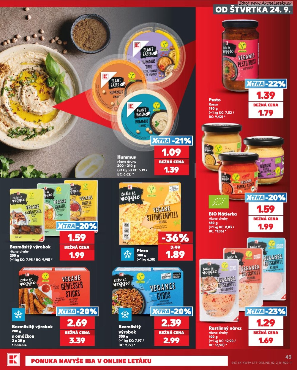 Strana 1 - leták Kaufland (24. 9. - 30. 9. 2026)
