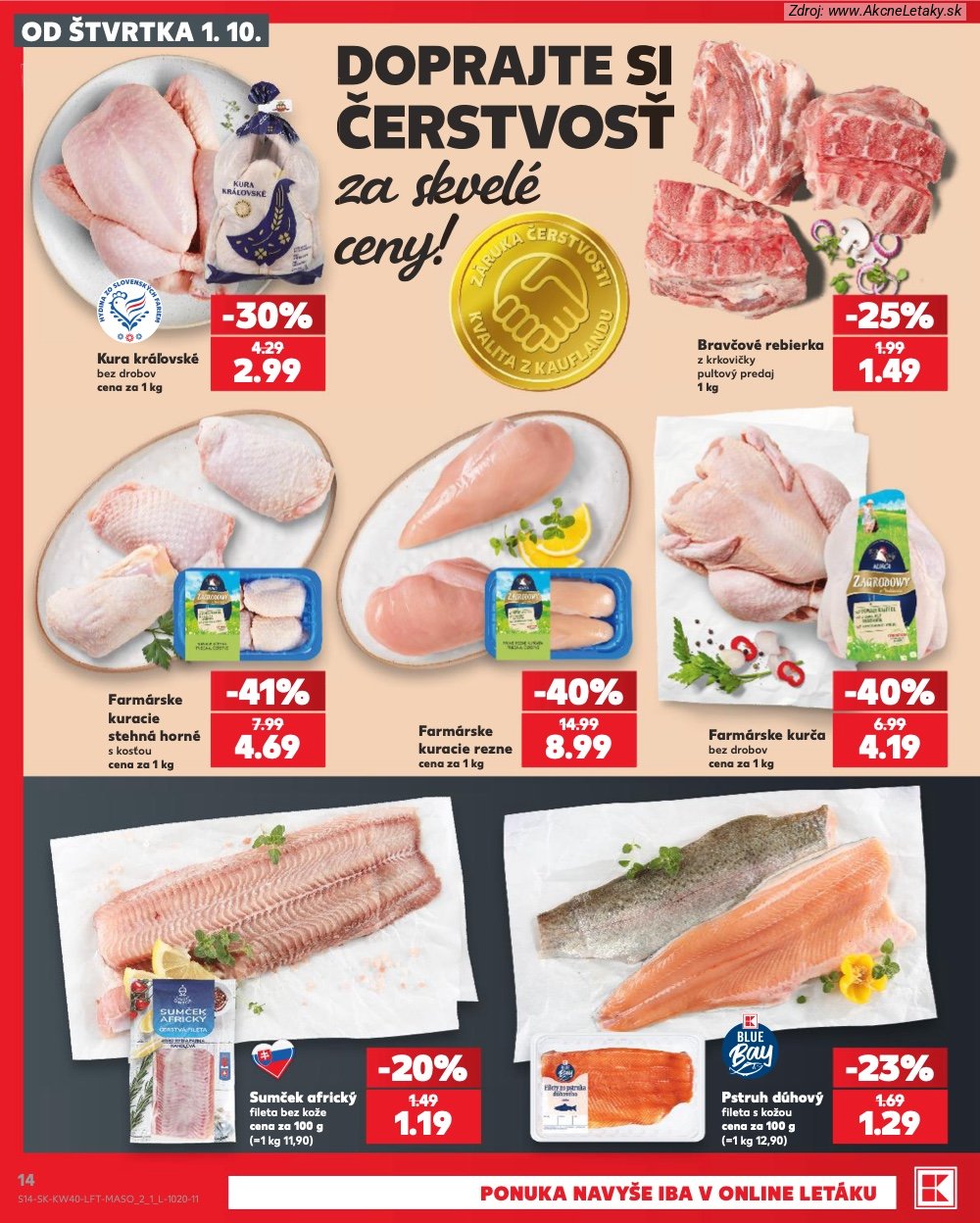 Leták Kaufland (1. 10. - 7. 10. 2026) - strana 14 z 76